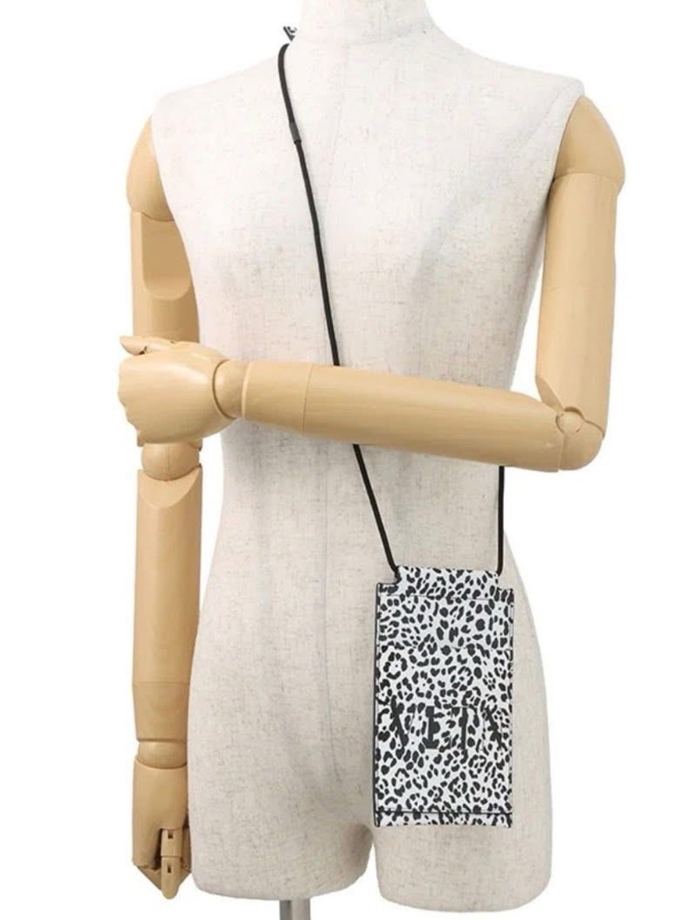 Valentino Leopard Print Crossbody large enough for an iPhone 15 Pro Max Unisex